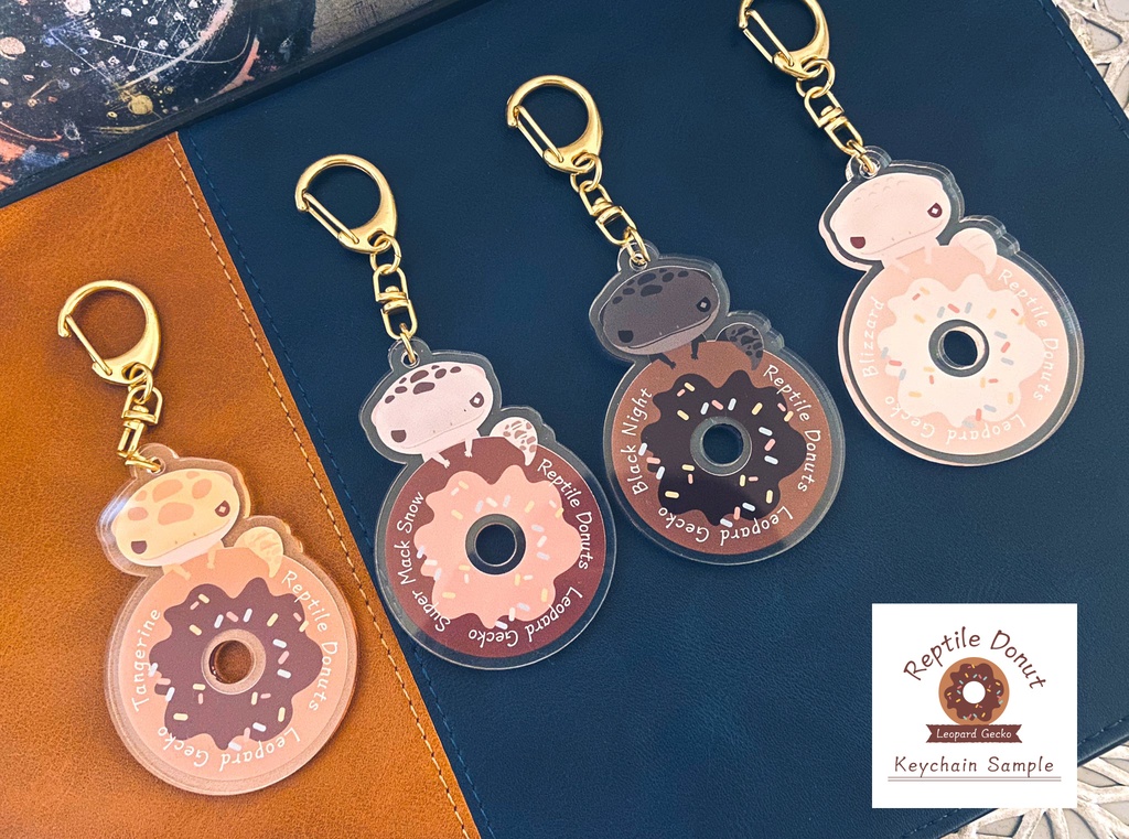 【キーホルダー】Reptile Donuts