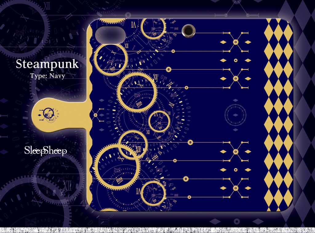 【手帳型ケース】スチームパンク シリーズ