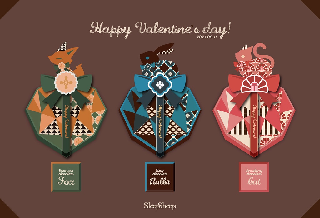 【スマホケース・強化ガラス製】モダン風・ネコ柄