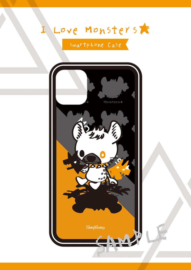 〈スマホケース・強化ガラス製〉Monsters★