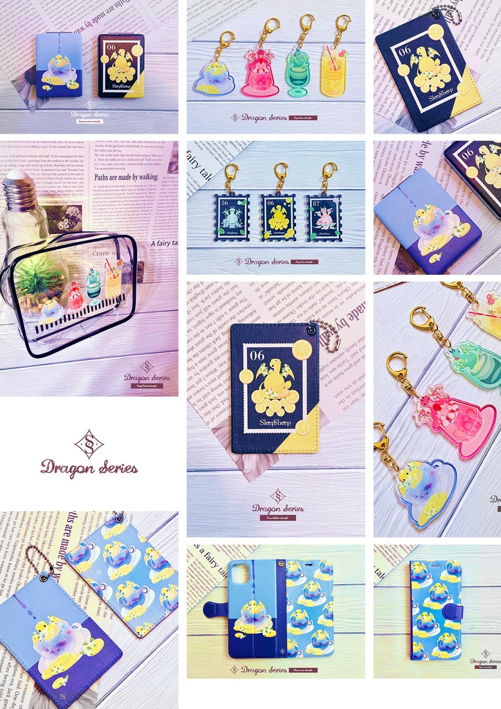 〈スマホケース・グリップ型〉Dragonシリーズ