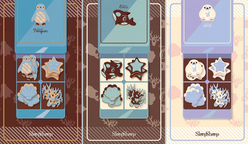 〈パスケース〉海のクッキー