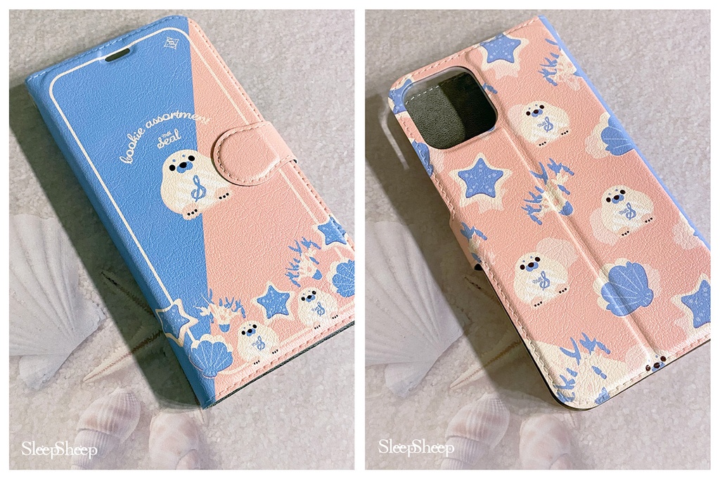 〈手帳型ケース〉海のクッキー