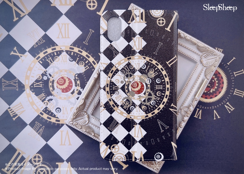 〈手帳型ケース・ベルト無し〉スチームパンク シリーズ