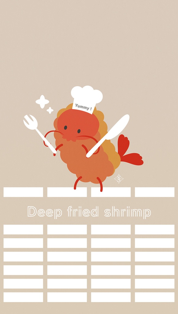 〈手帳型ケース〉戦うえびふらい