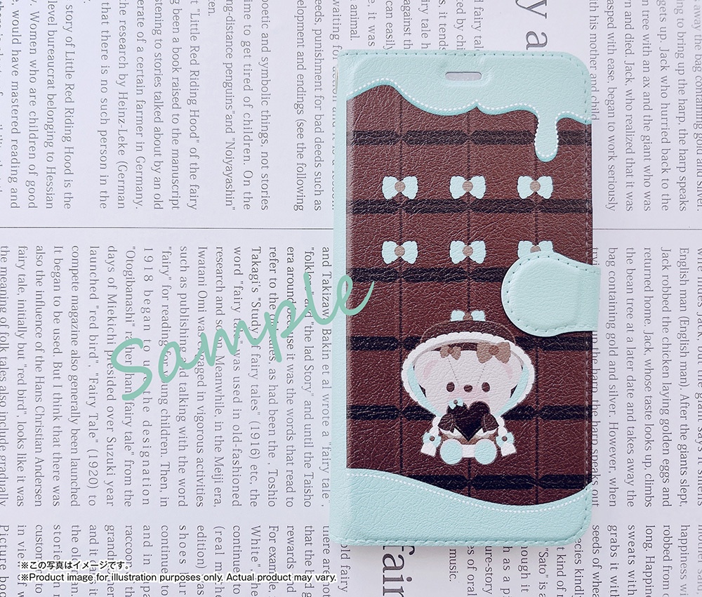 〈手帳型ケース〉Chocolate Bear