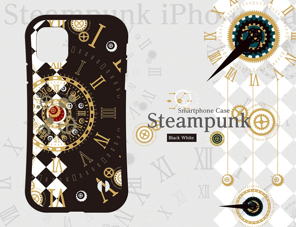 〈スマホケース・グリップ型〉スチームパンクシリーズ