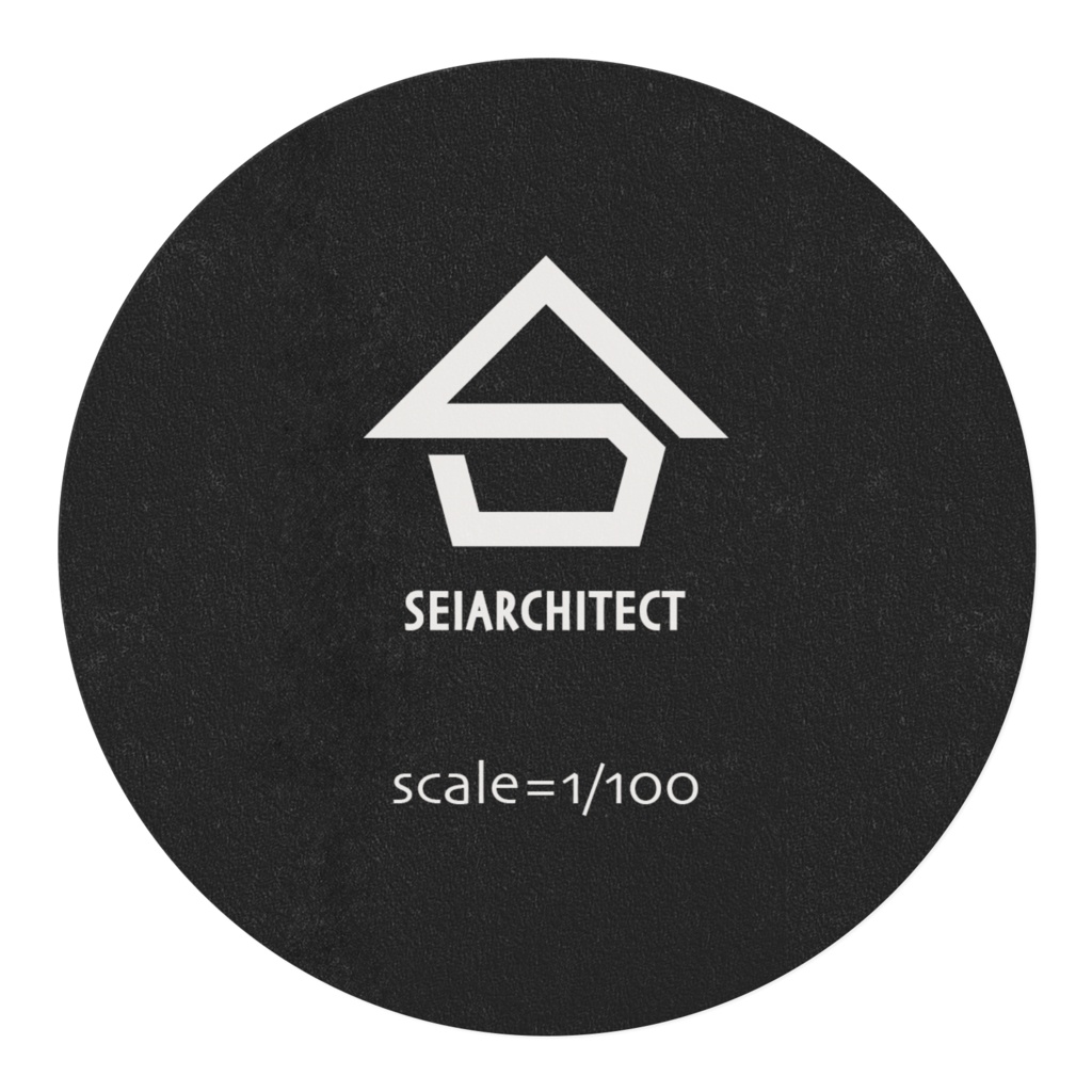 縮尺(1/100)マスキングテープ/Black