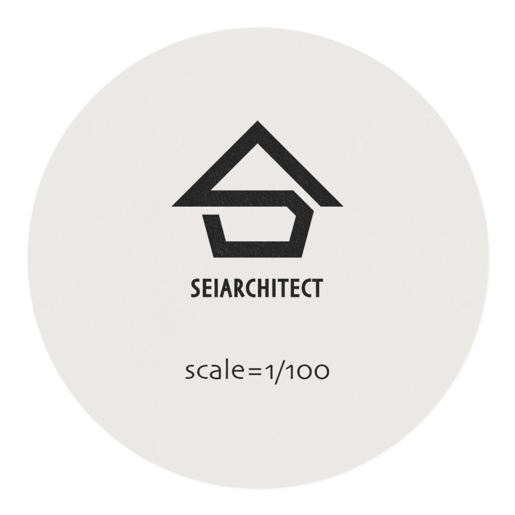 縮尺(1/100)マスキングテープ/White