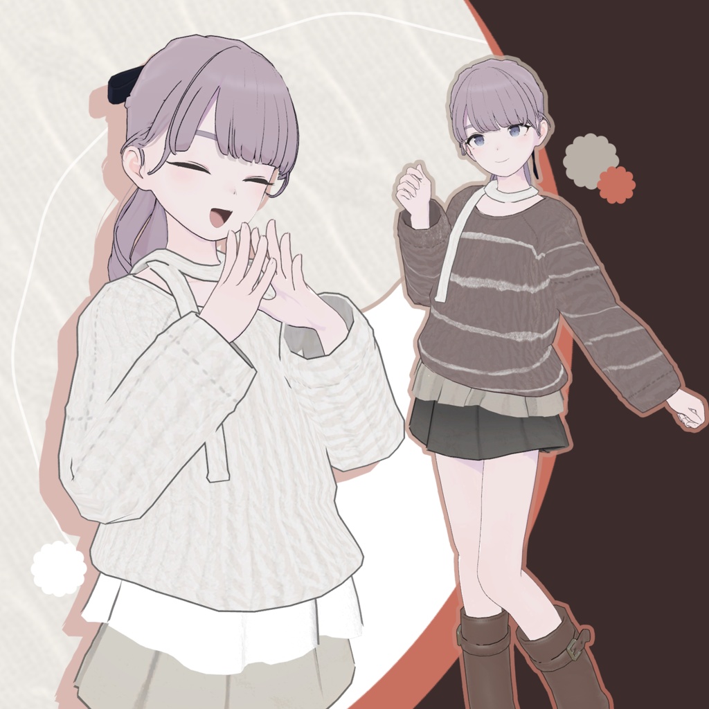 【キプフェル / Kipfel】ストライプ・ふわニット ❄️