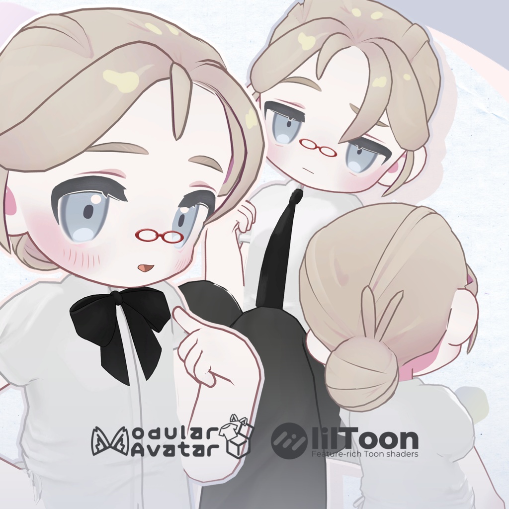 【キプフェル / Kipfel】 トゲお団子ヘア / Spiked Bun