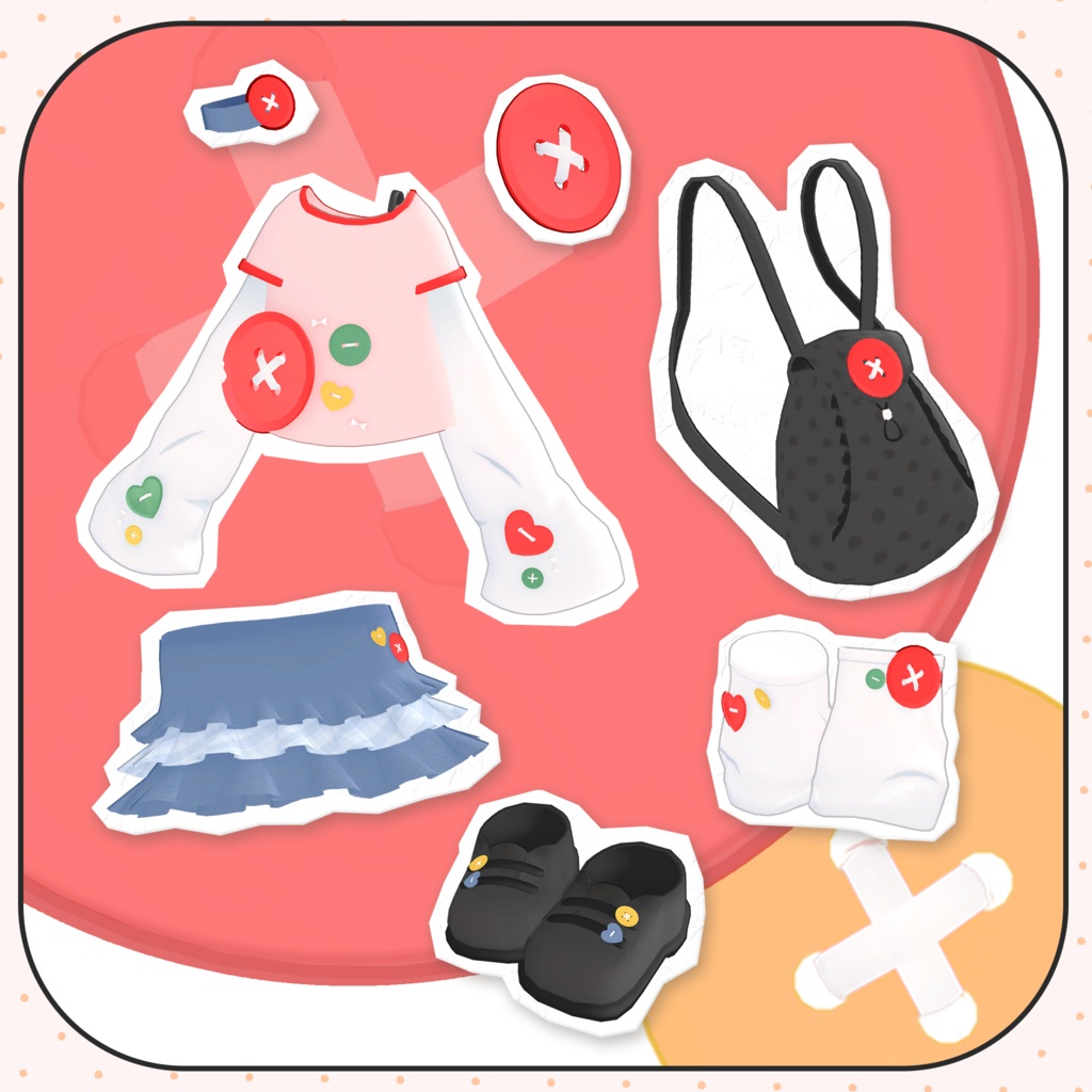 ✨SALE✨【まめふれんず/カロル】 BUTTON POP❤️
