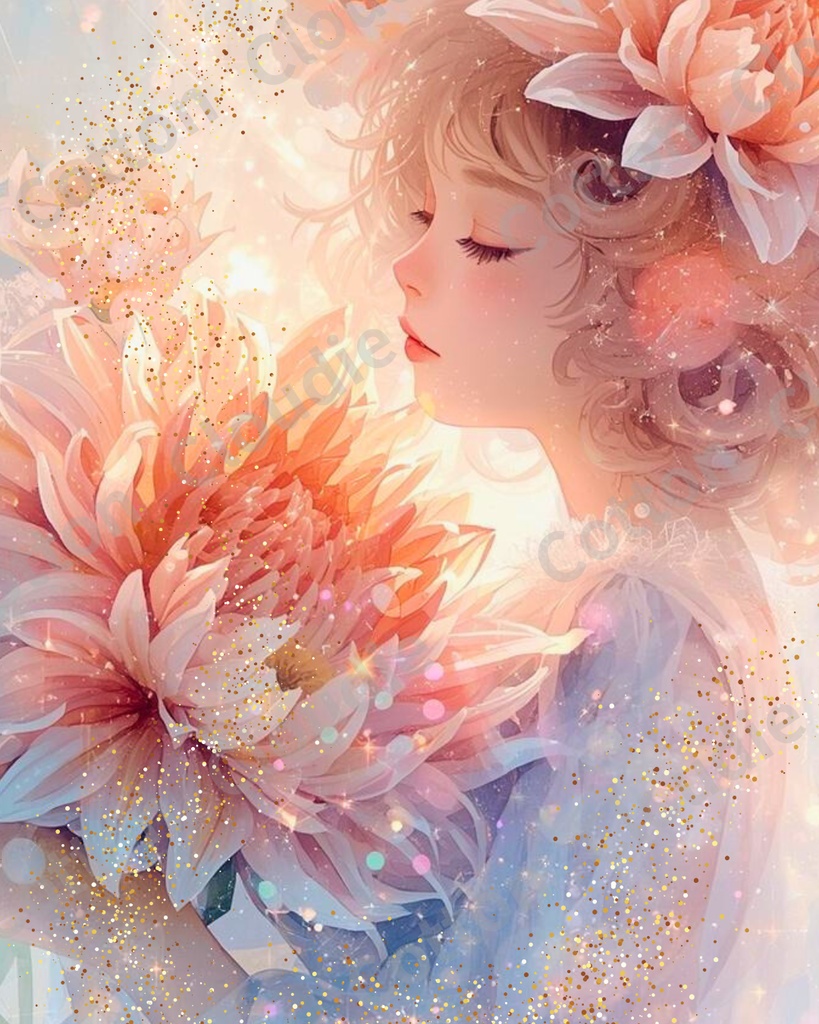 スマホ壁紙|待ち受け |PC壁紙|デジタルポスター|花の祝福【Cotton Cloudie】