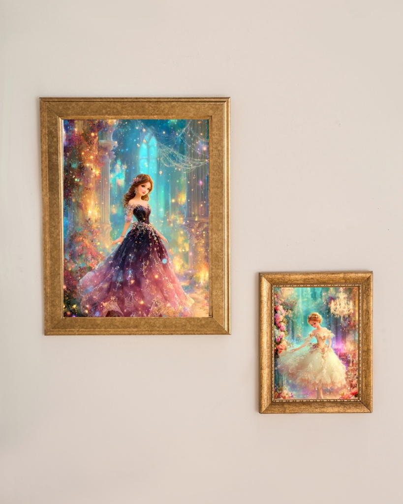 スマホ壁紙|待ち受け|デジタルポスター|夜想曲とバレリーナ【Cotton Cloudie】