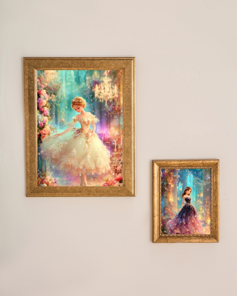 スマホ壁紙|待ち受け|デジタルポスター|夜想曲とバレリーナ【Cotton Cloudie】