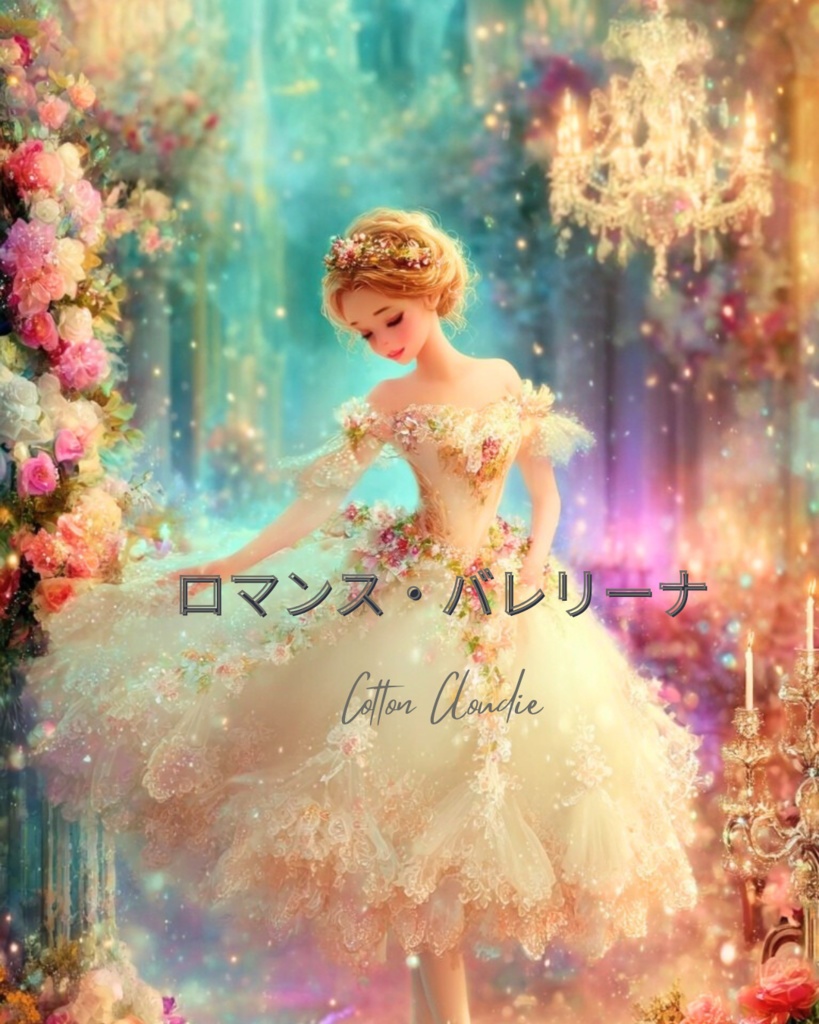 【Cotton Cloudie】夜想曲とバレリーナ|幻想的・優雅・おしゃれ|スマホ壁紙|待ち受け