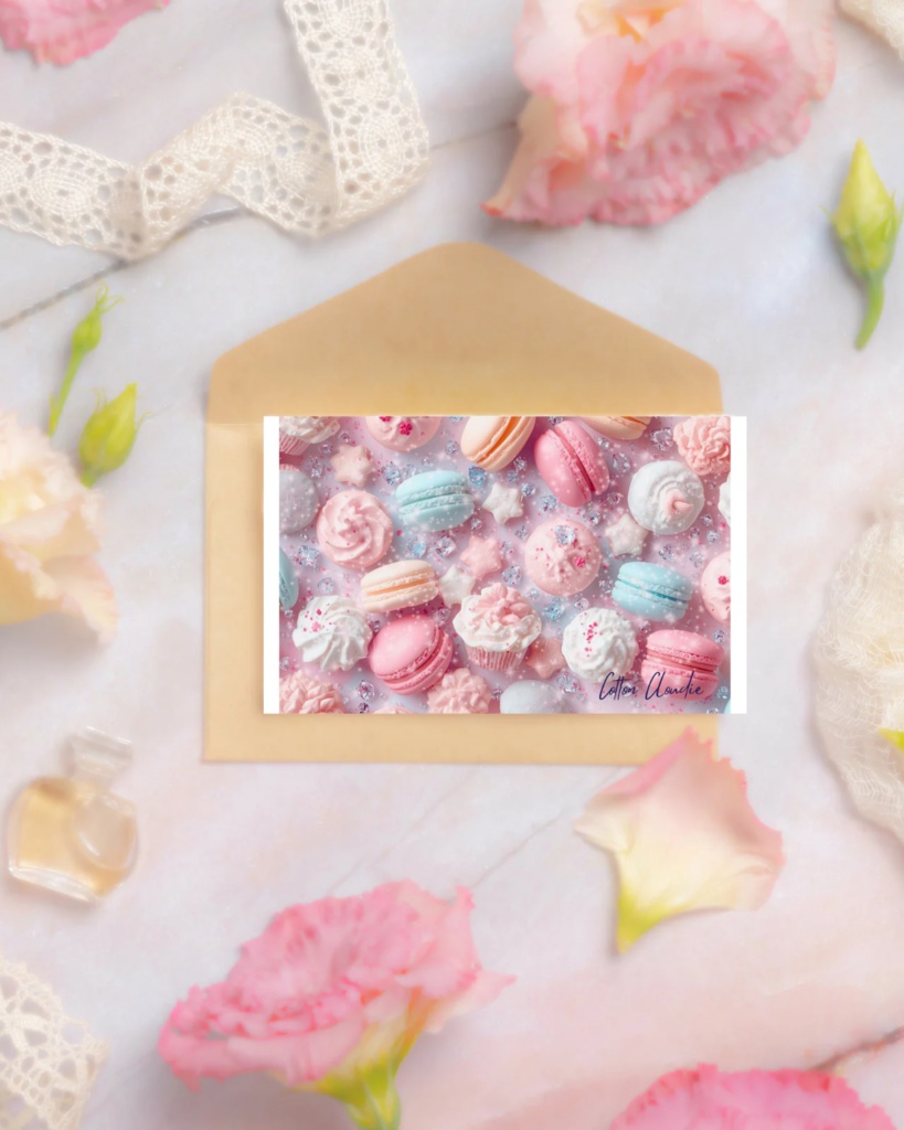 【Cotton Cloudie】ジュエルマカロン|パステル・マカロン・かわいい|スマホ壁紙|待ち受け 他