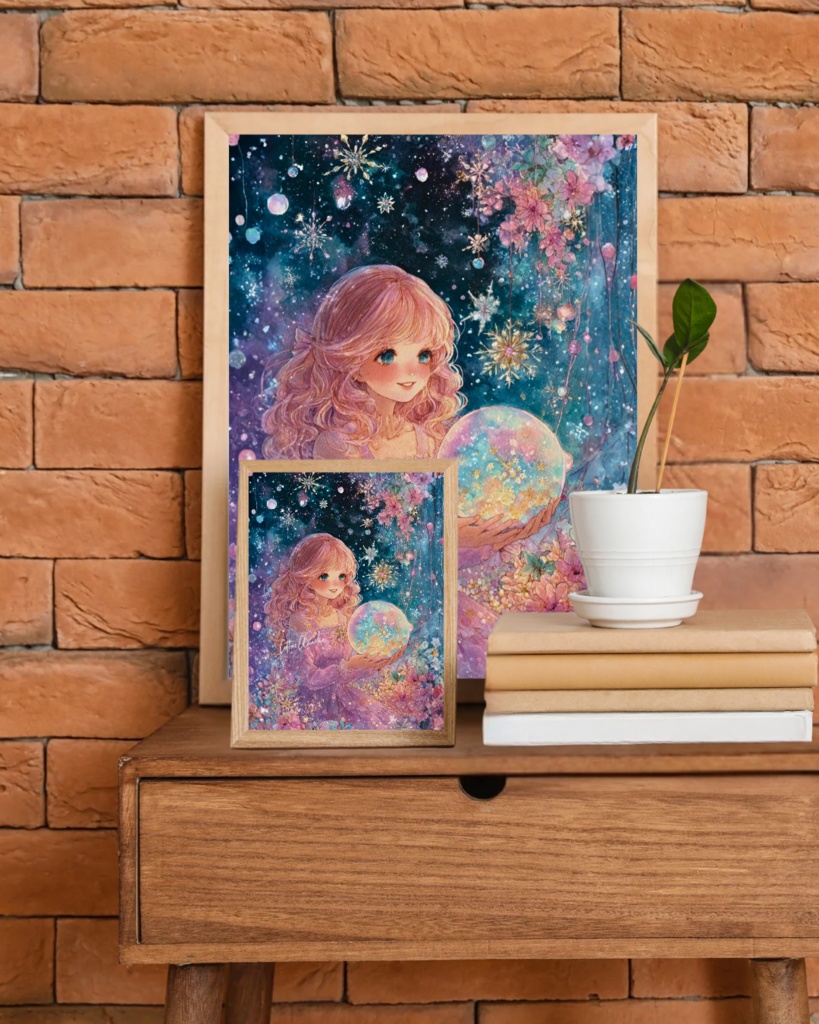 スマホ壁紙|待ち受け|デジタルポスター|ミルキーウェイ・ドール【Cotton Cloudie】