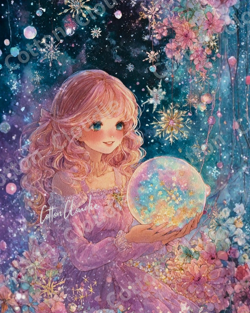 スマホ壁紙|待ち受け|デジタルポスター|ミルキーウェイ・ドール【Cotton Cloudie】