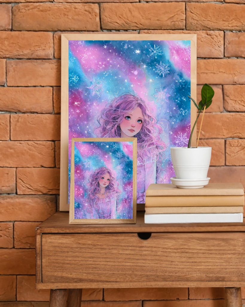 スマホ壁紙|待ち受け|デジタルポスター|スノードロップ・ファンタジア【Cotton Cloudie】