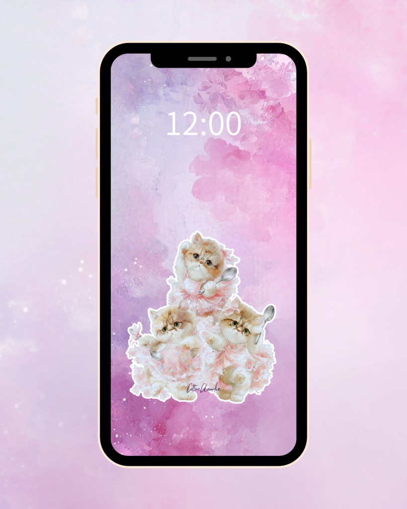 スマホ壁紙|待ち受け|ミラクルス・スプーンズ【Cotton Cloudie】