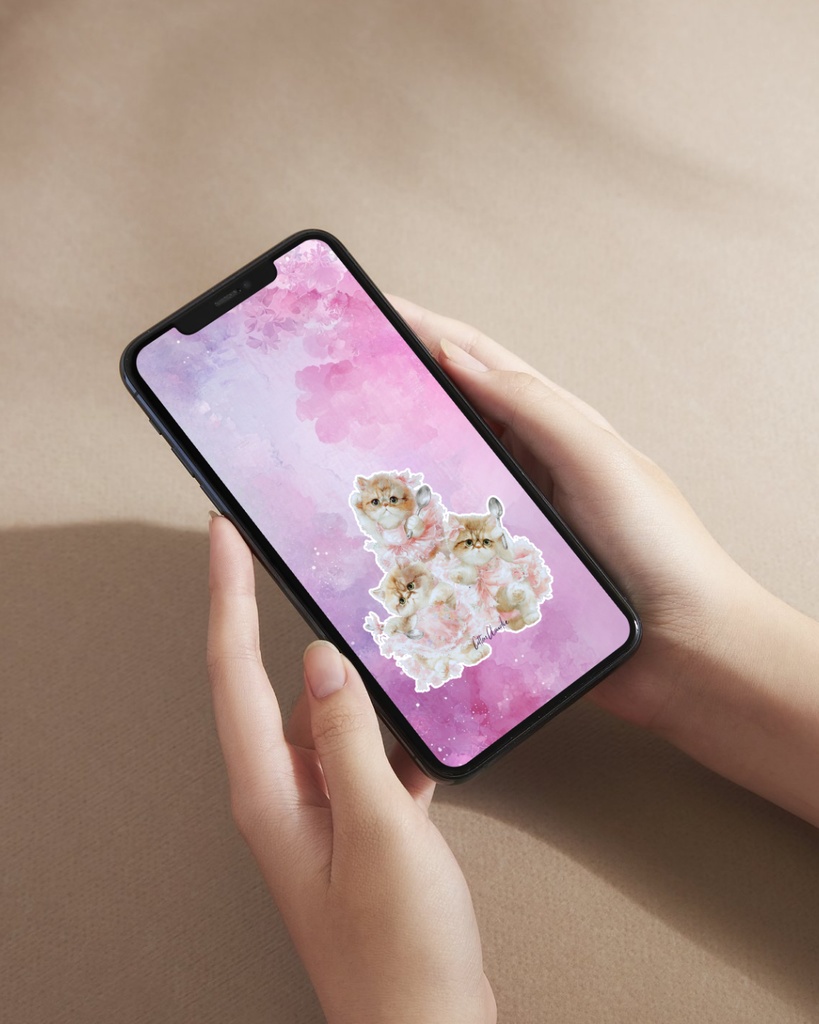 スマホ壁紙|待ち受け|ミラクルス・スプーンズ【Cotton Cloudie】