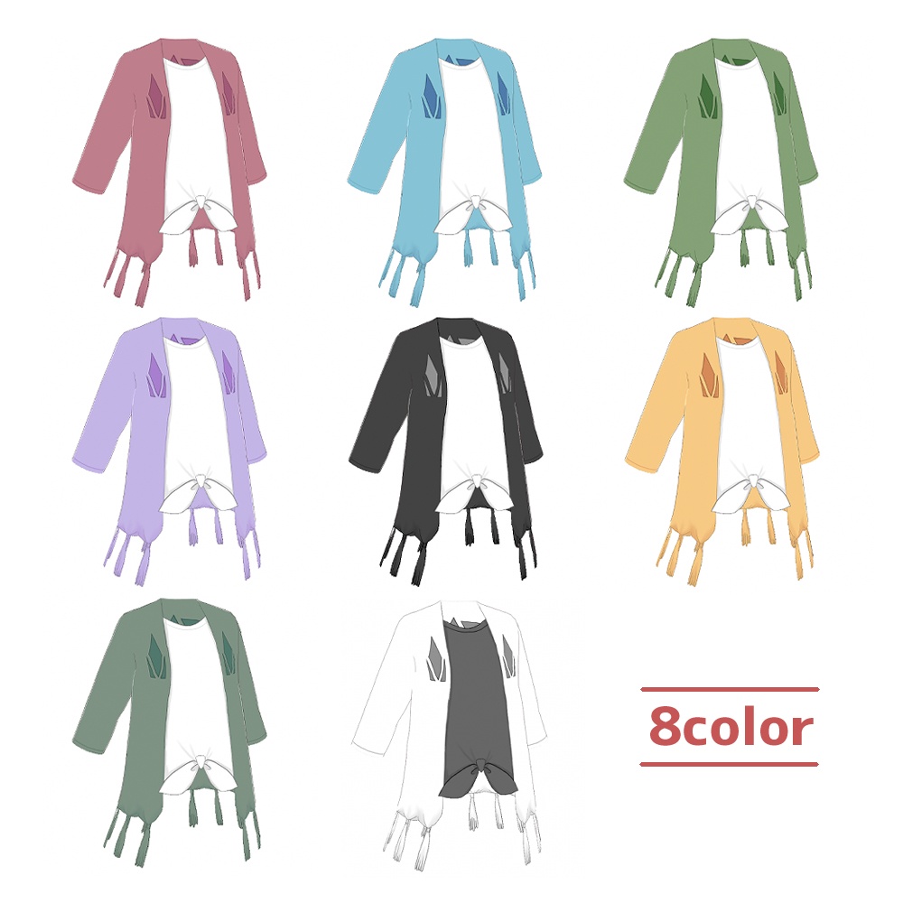 【無料あり】フリンジカーディガン【8color】
