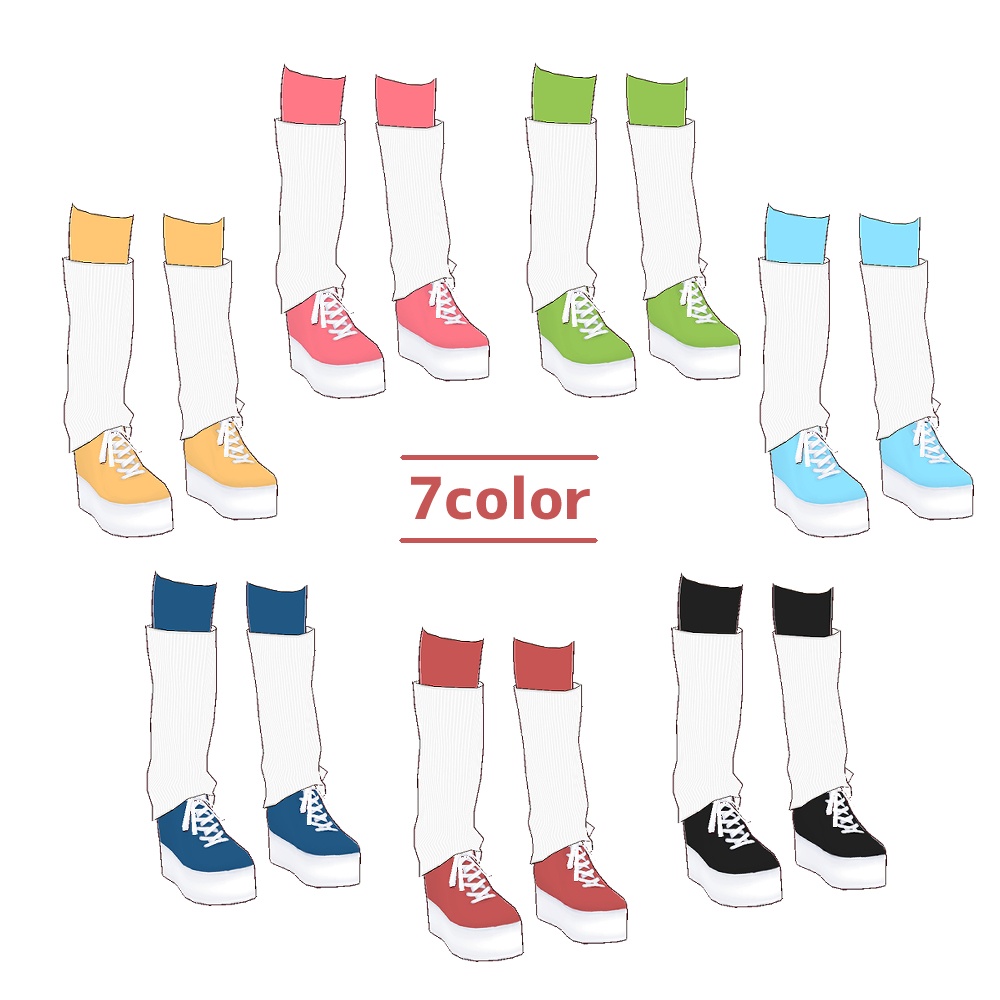 【無料あり】ルーソスニーカー【7color】