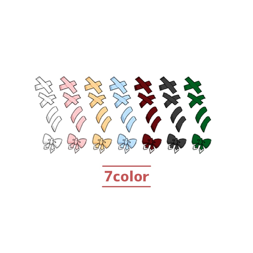 【7color】リボンピアス