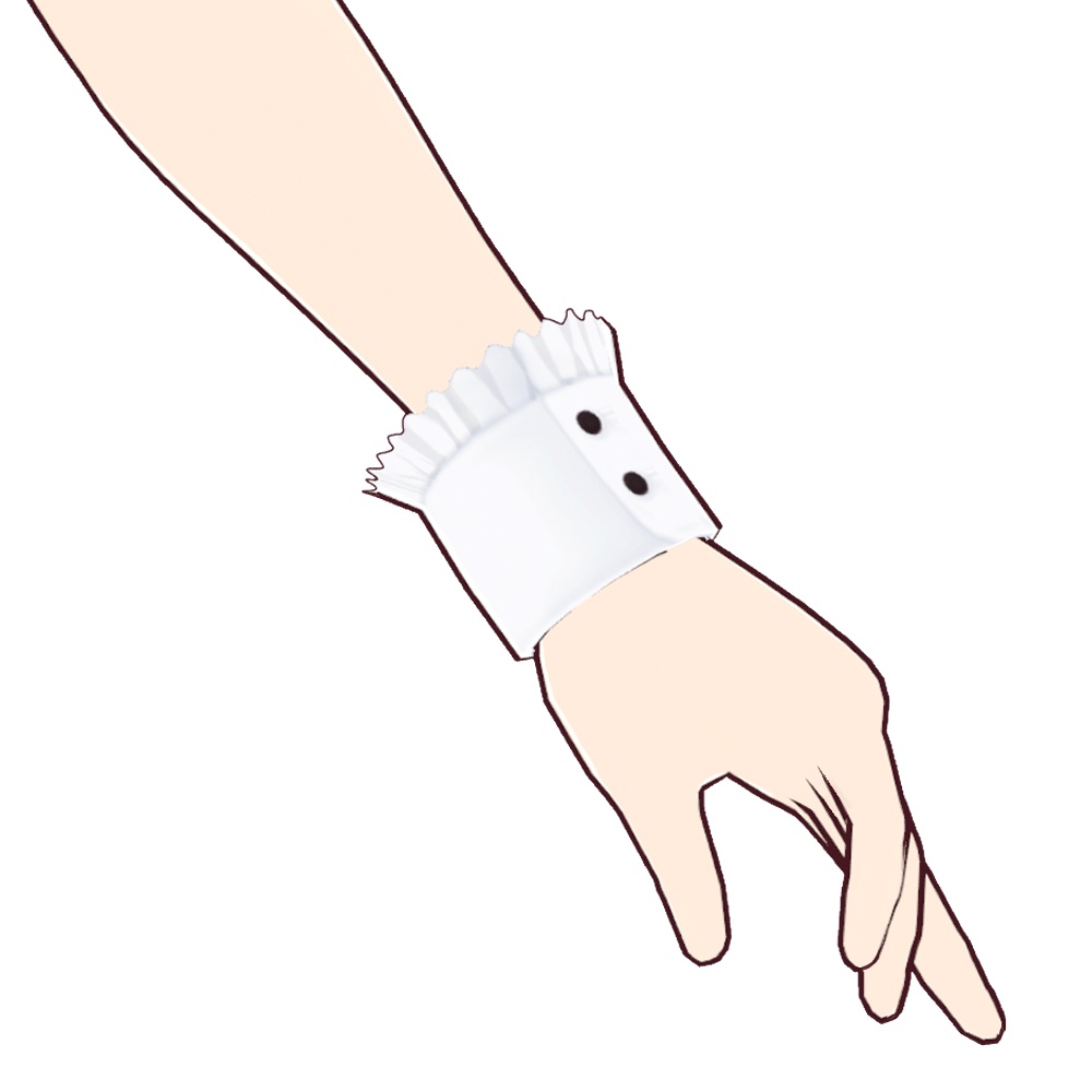 【4color】フリルカフス