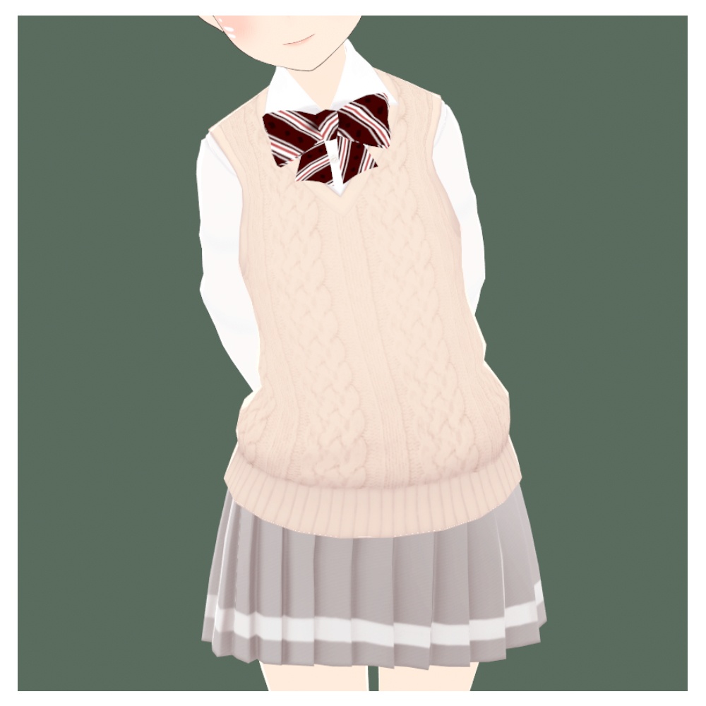 【5color】王冠柄リボン&タイ