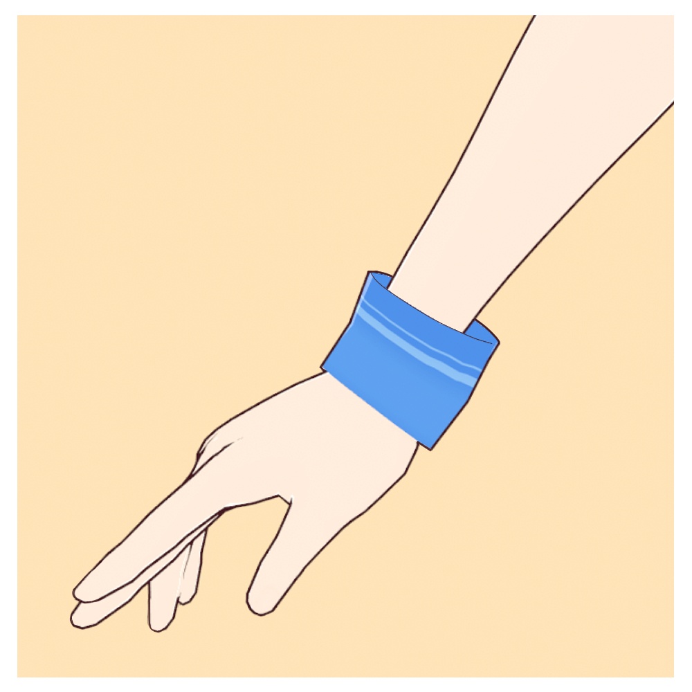 【6color】ラインリストバンド