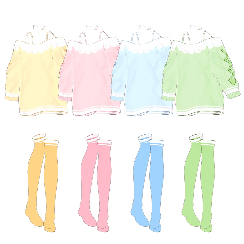 【VRoid】ガーリールームウェア