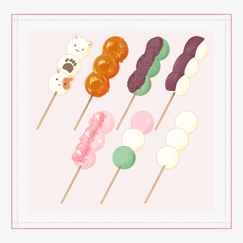 お団子を持つ手【右手/団子単品】