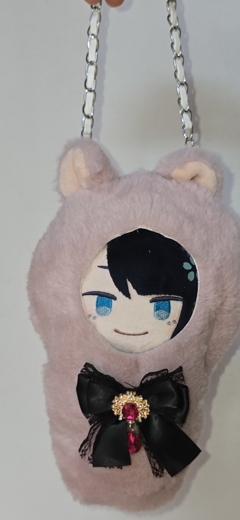 お散歩おくるみぬいカバー(くま・赤リボン)