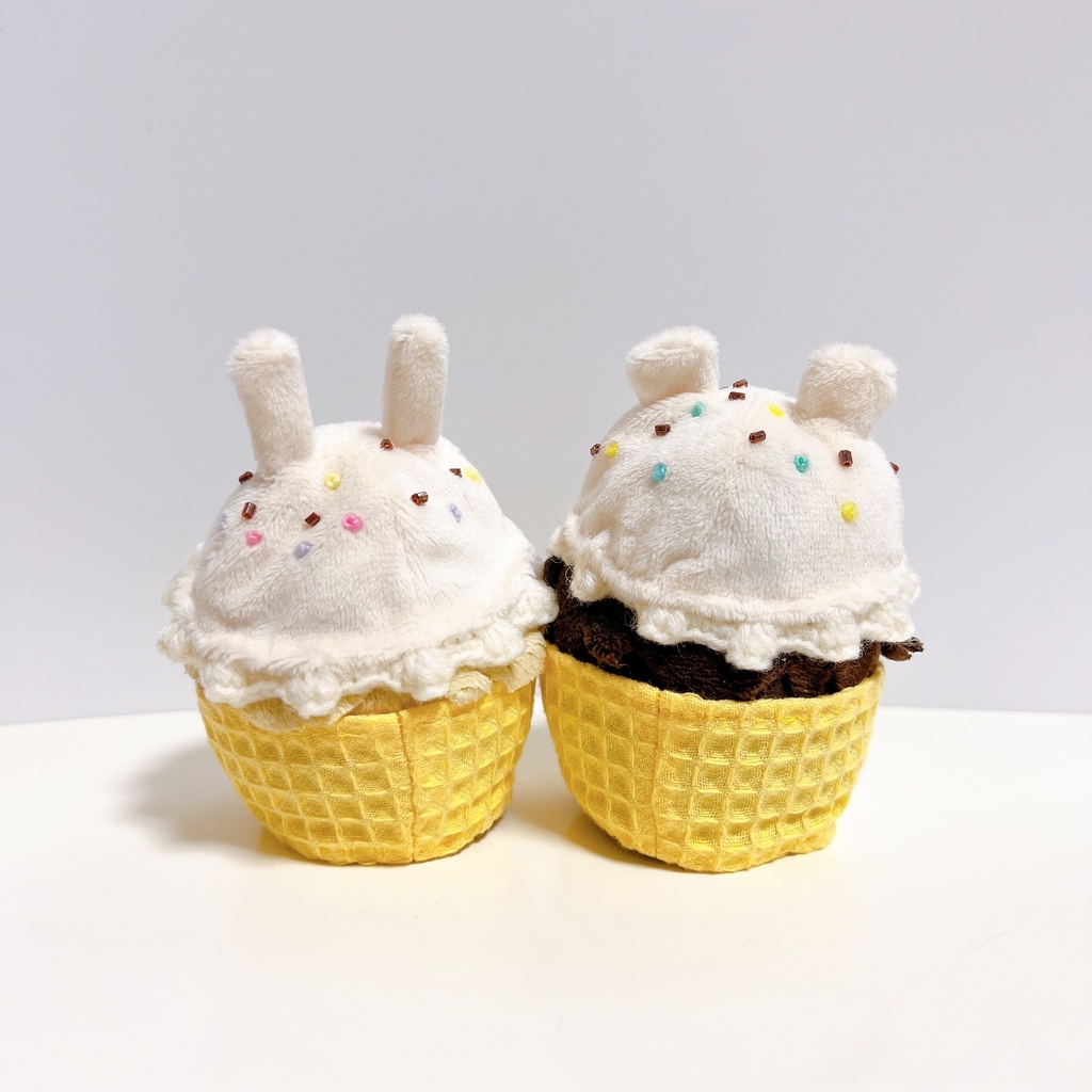 アイスクリームのお洋服【🐰🐯セット売り】