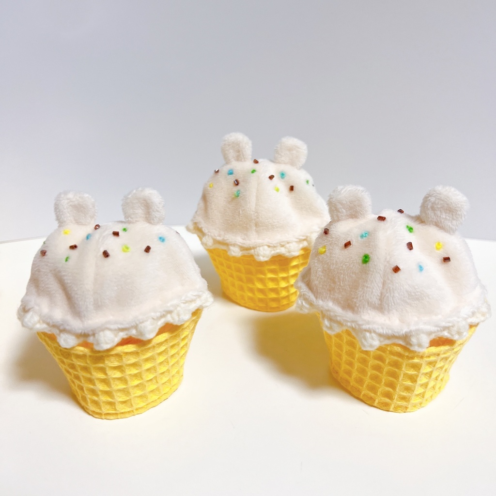 アイスクリームのお洋服【🐰🐯セット売り】