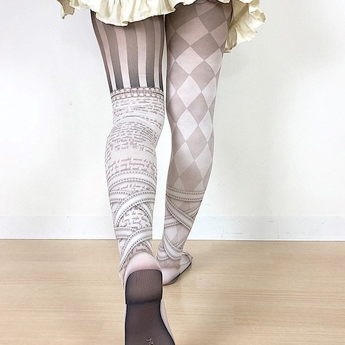 白の女王のタイツ/プラスサイズあり