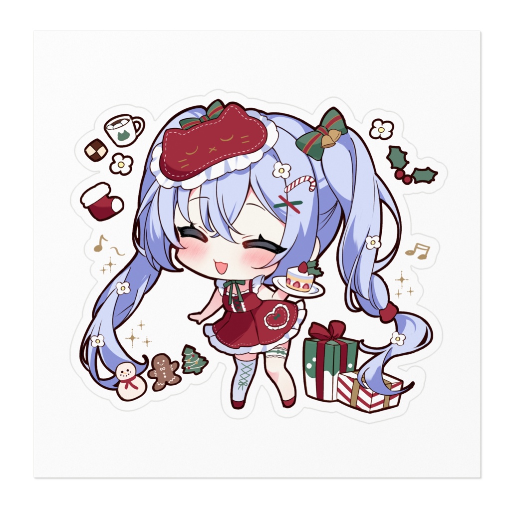 クリスマスねみちゃん ステッカー