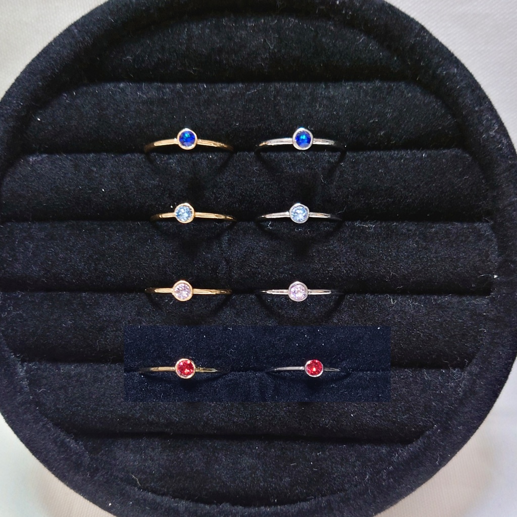 〈恋と深空〉スワロフスキー シンプルリング(13号)