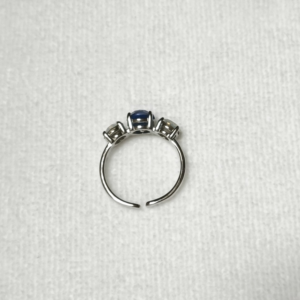 〈恋と深空〉スワロフスキー3連リング