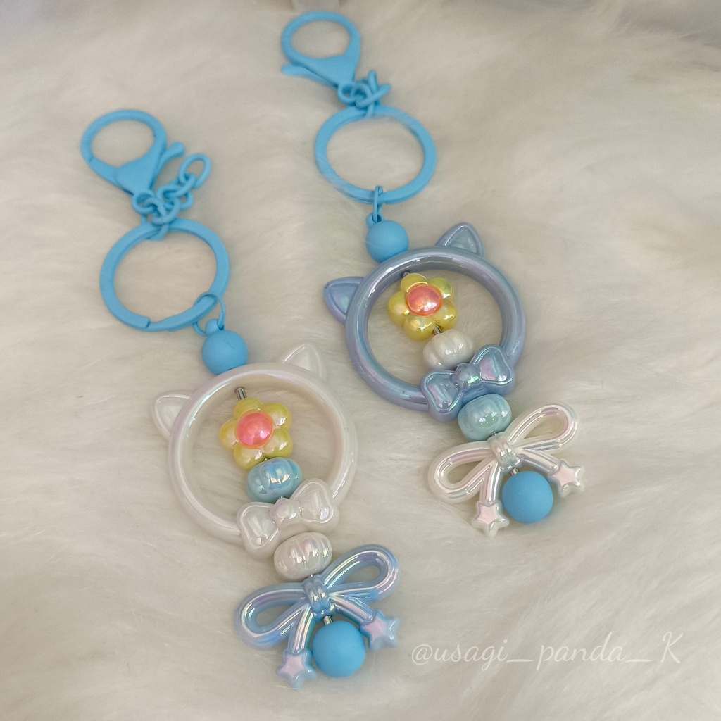 〈恋と深空〉まんまる猫のカスタムキーホルダー