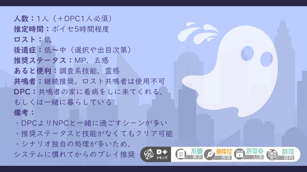 【全文無料公開】エモクロアTRPG『奔弄ユウレイは疫病神』