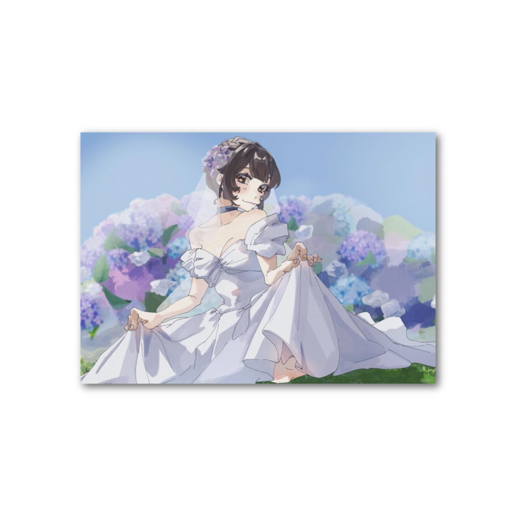 ウェディングフォト風カード
