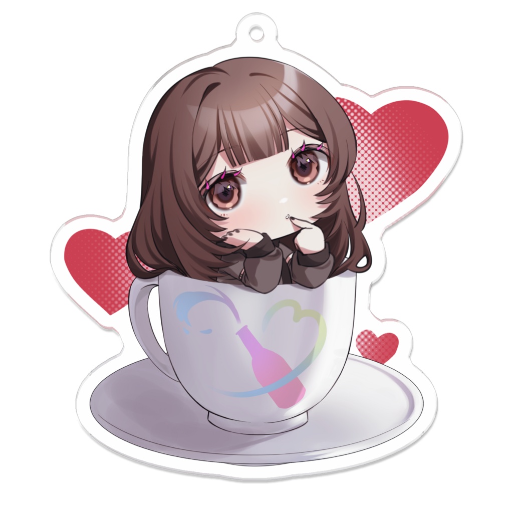 コーヒーカップ_アクリルキーホルダー
