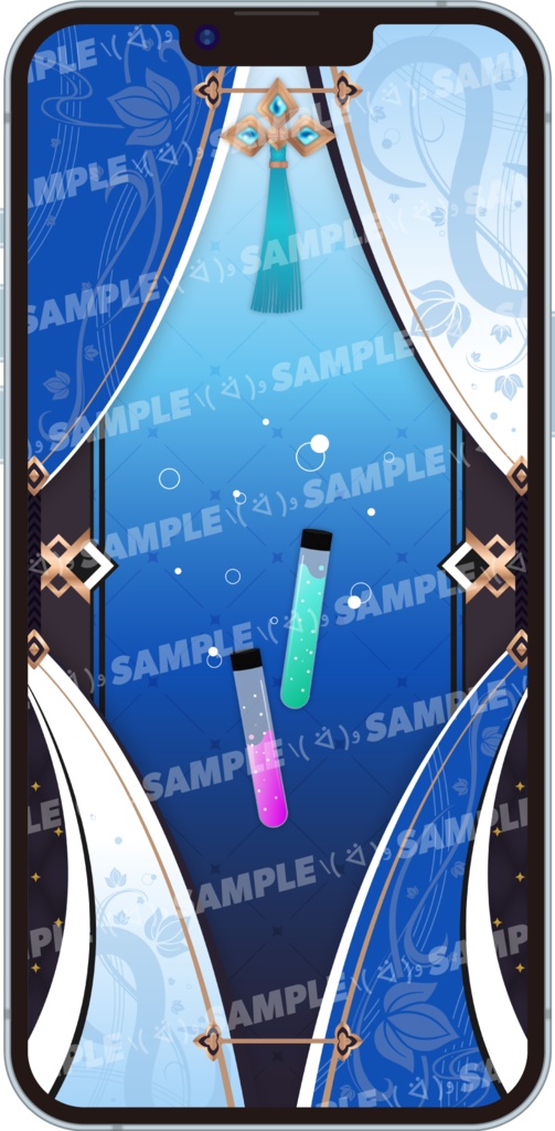 【非公式】春雨麗女🩵🍶/スマホ用壁紙【概念壁紙】