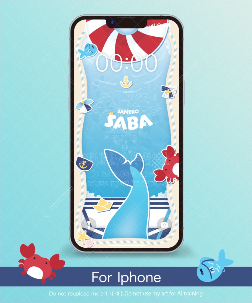 【非公式】sabasameko/スマホ用壁紙セット【概念壁紙】