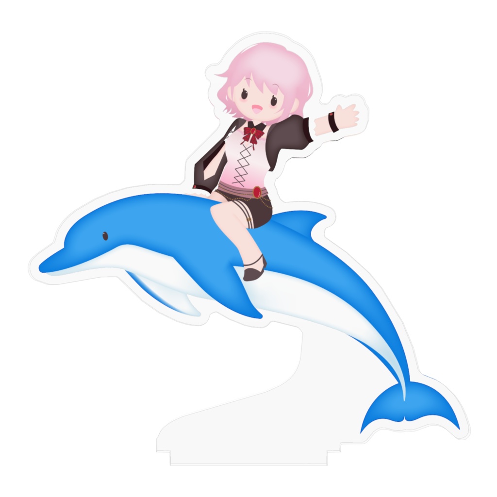 【あんそにぃ活動4周年記念グッズ】キラキラふぁんしーそにアクスタ:いるかver.