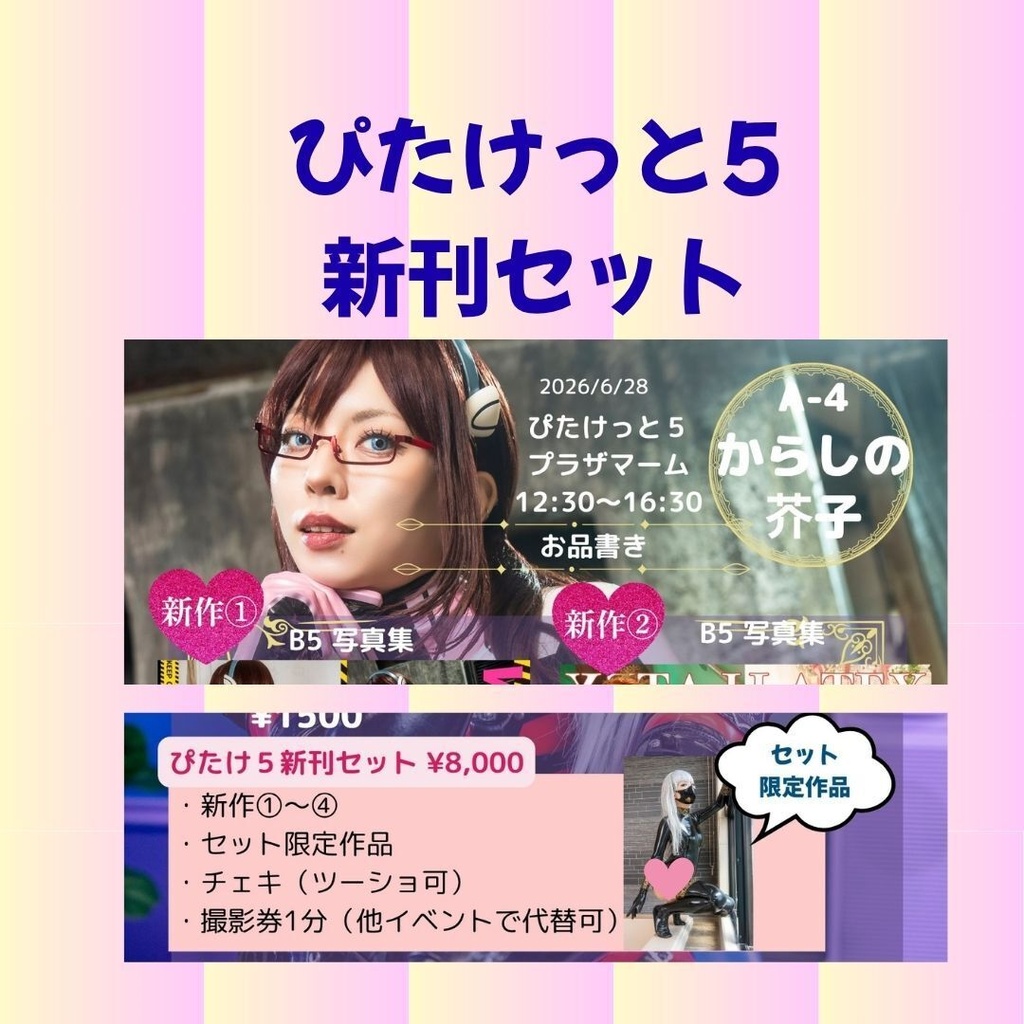 【ぴたけっと5】新刊セット