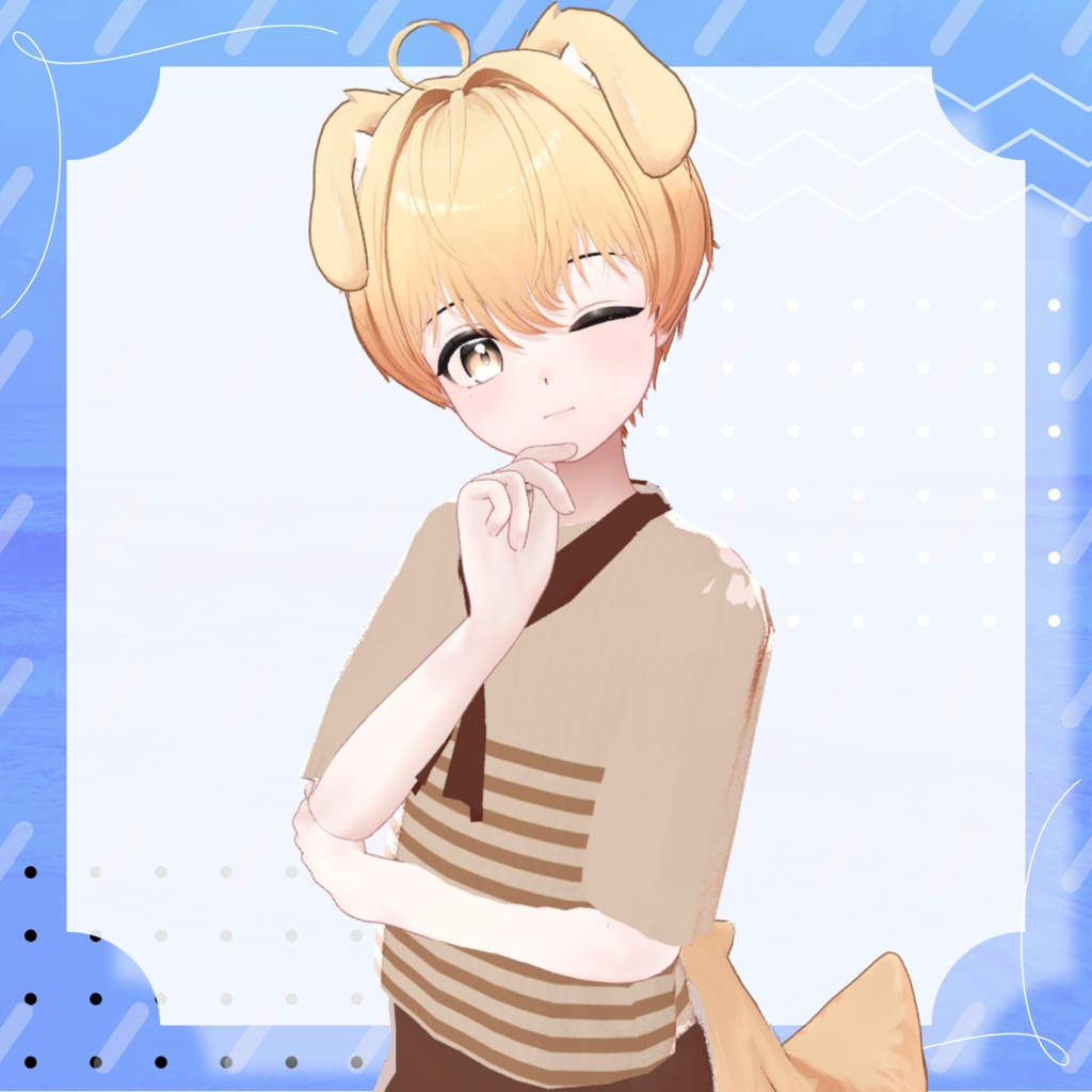 【NeoBody/+Head対応】Harbor Stripe-ハーバーストライプ-【VRChat想定】